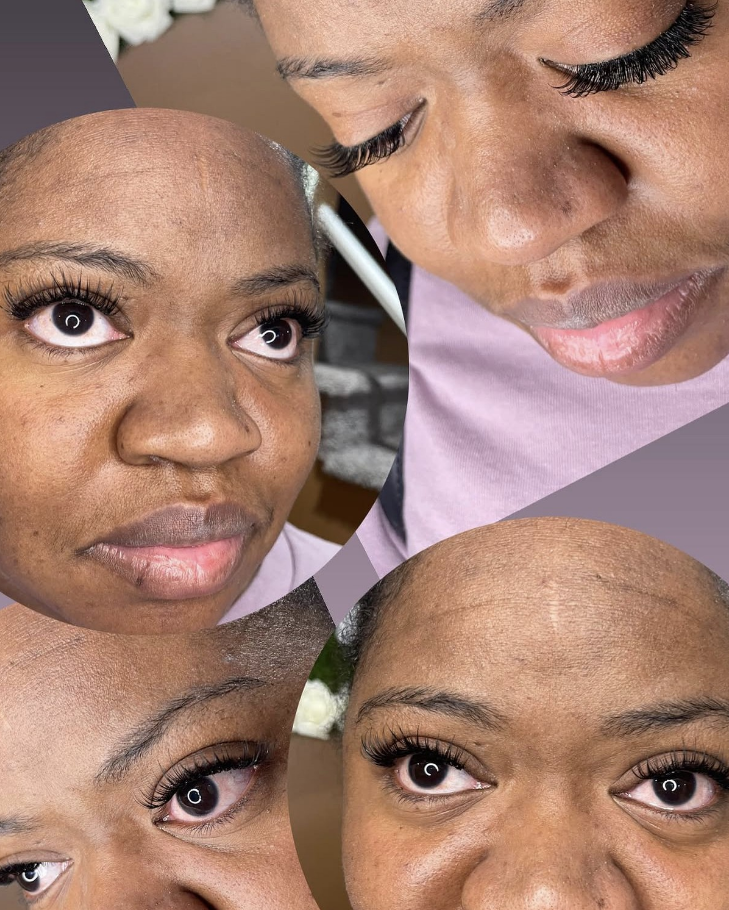 Multiple lash extension results